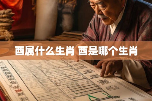酉属什么生肖 酉是哪个生肖