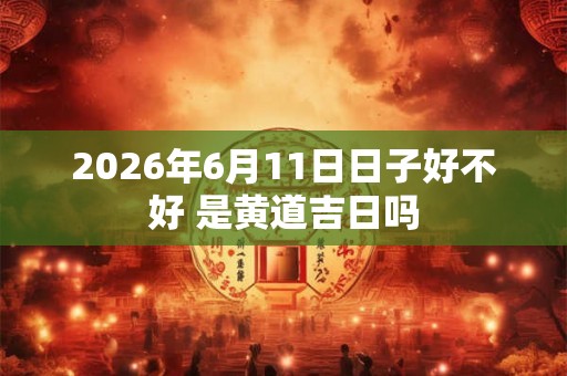 2026年6月11日日子好不好 是黄道吉日吗