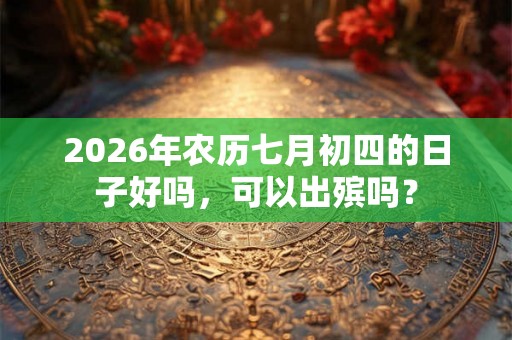2026年农历七月初四的日子好吗，可以出殡吗？