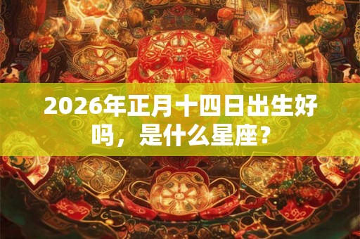 2026年正月十四日出生好吗，是什么星座？