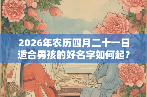 2026年农历四月二十一日适合男孩的好名字如何起？