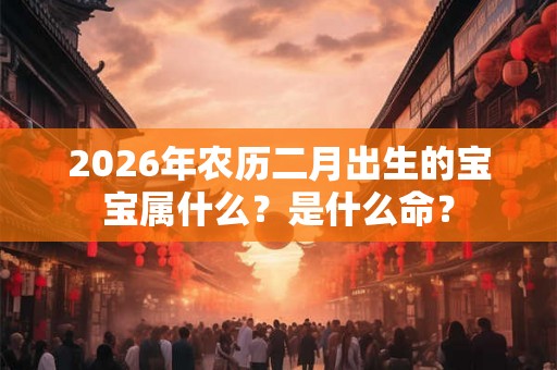 2026年农历二月出生的宝宝属什么？是什么命？