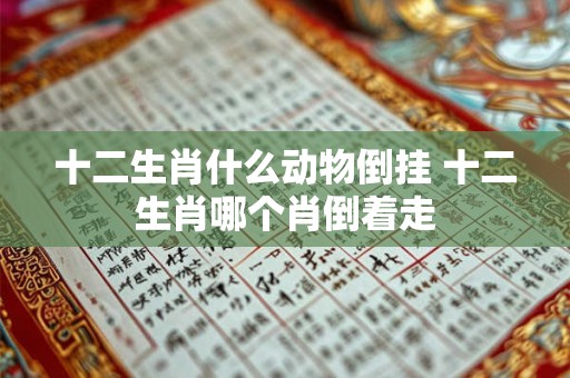 十二生肖什么动物倒挂 十二生肖哪个肖倒着走