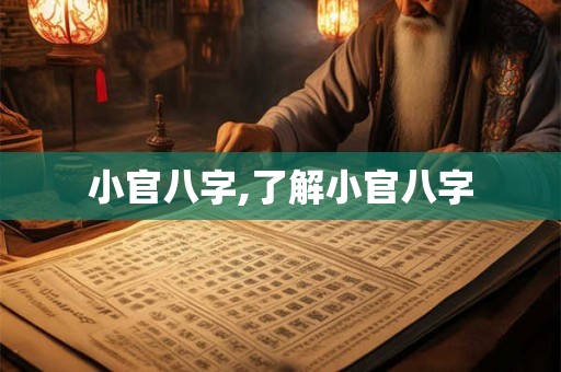 小官八字,了解小官八字