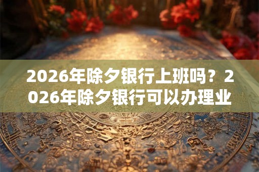 2026年除夕银行上班吗？2026年除夕银行可以办理业务吗？