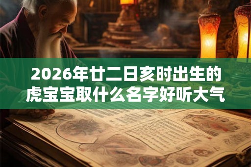 2026年廿二日亥时出生的虎宝宝取什么名字好听大气