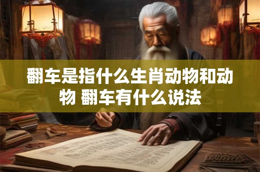 翻车是指什么生肖动物和动物 翻车有什么说法