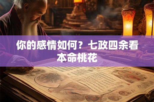你的感情如何？七政四余看本命桃花
