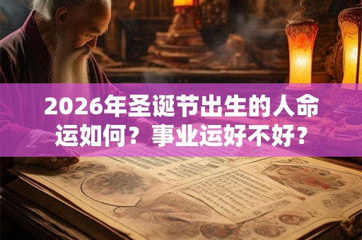 2026年圣诞节出生的人命运如何?事业运好不好? 2026年圣诞节出生的人命运如何?事业运好不好?