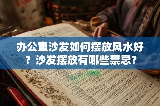 办公室沙发如何摆放风水好？沙发摆放有哪些禁忌？