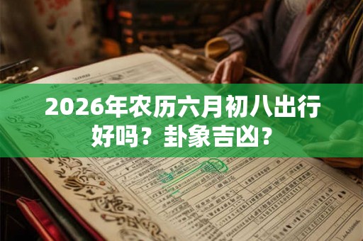 2026年农历六月初八出行好吗？卦象吉凶？