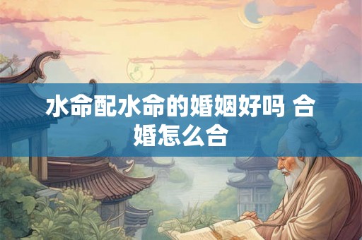 水命配水命的婚姻好吗 合婚怎么合