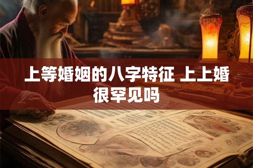 上等婚姻的八字特征 上上婚很罕见吗