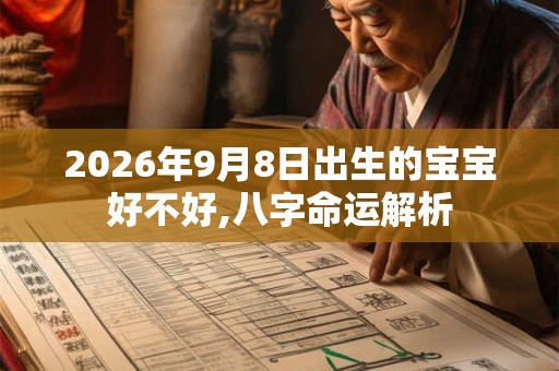 2026年9月8日出生的宝宝好不好,八字命运解析