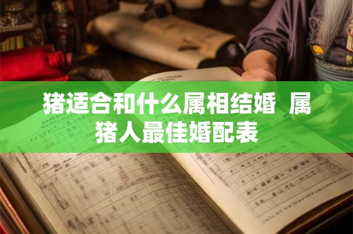 猪适合和什么属相结婚 属猪人最佳婚配表 猪适合和什么属相结婚 属猪人最佳婚配表