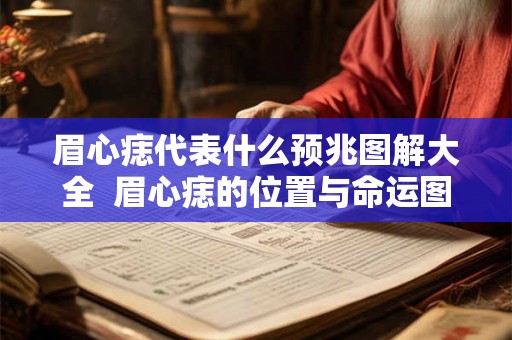 眉心痣代表什么预兆图解大全  眉心痣的位置与命运图