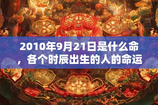 2010年9月21日是什么命，各个时辰出生的人的命运