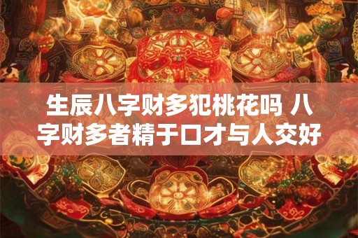 生辰八字财多犯桃花吗 八字财多者精于口才与人交好