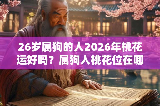 26岁属狗的人2026年桃花运好吗?属狗人桃花位在哪? 26岁属狗的人2026年桃花运好吗?属狗人桃花位在哪?