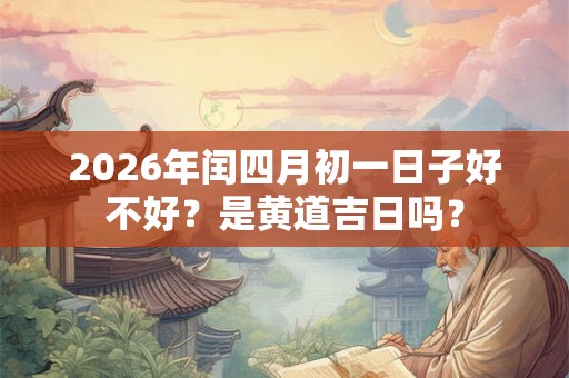 2026年闰四月初一日子好不好?是黄道吉日吗? 2026年闰四月初一日子好不好?是黄道吉日吗?