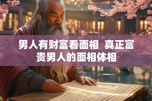 男人有财富看面相  真正富贵男人的面相体相