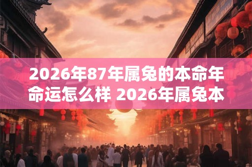 2026年87年属兔的本命年命运怎么样 2026年属兔本命年命运如何