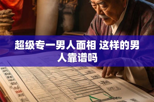 超级专一男人面相 这样的男人靠谱吗 超级专一男人面相 这样的男人靠谱吗