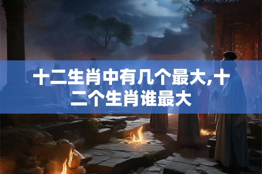 十二生肖中有几个最大,十二个生肖谁最大