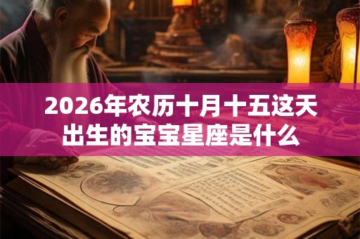 2026年农历十月十五这天出生的宝宝星座是什么 2026年农历十月十五这天出生的宝宝星座是什么