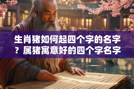 生肖猪如何起四个字的名字？属猪寓意好的四个字名字推荐！
