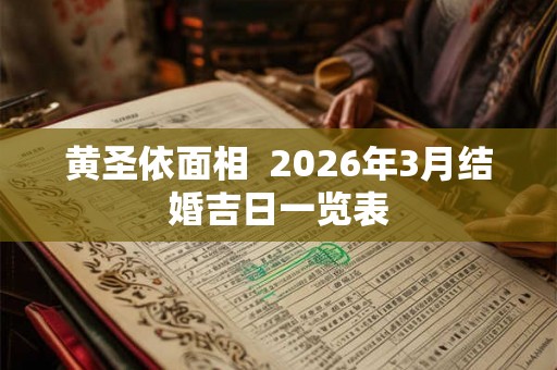黄圣依面相  2026年3月结婚吉日一览表