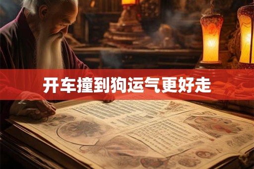 开车撞到狗运气更好走