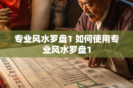专业风水罗盘1 如何使用专业风水罗盘1