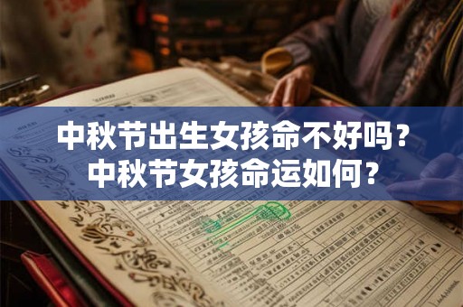 中秋节出生女孩命不好吗？中秋节女孩命运如何？