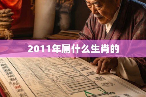 2011年属什么生肖的