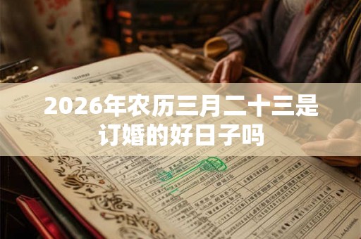 2026年农历三月二十三是订婚的好日子吗