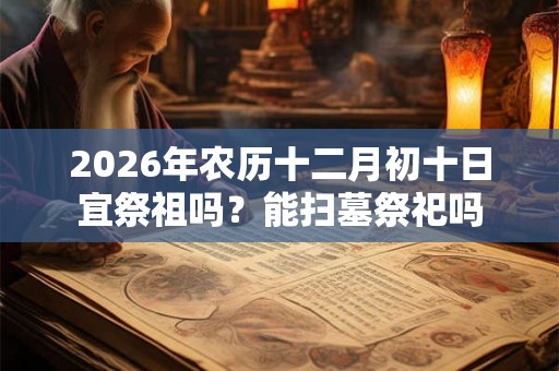 2026年农历十二月初十日宜祭祖吗？能扫墓祭祀吗