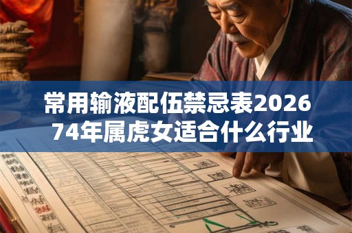 常用输液配伍禁忌表2026 74年属虎女适合什么行业 常用输液配伍禁忌表2026 74年属虎女适合什么行业