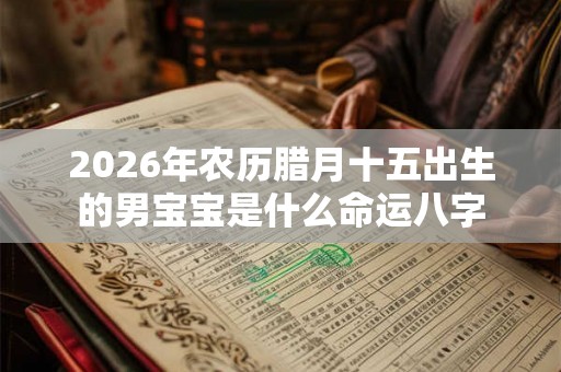 2026年农历腊月十五出生的男宝宝是什么命运八字