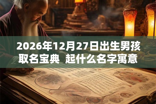 2026年12月27日出生男孩取名宝典  起什么名字寓意好