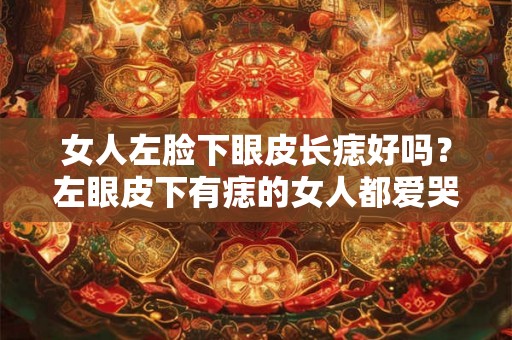 女人左脸下眼皮长痣好吗？左眼皮下有痣的女人都爱哭吗？