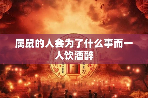 属鼠的人会为了什么事而一人饮酒醉