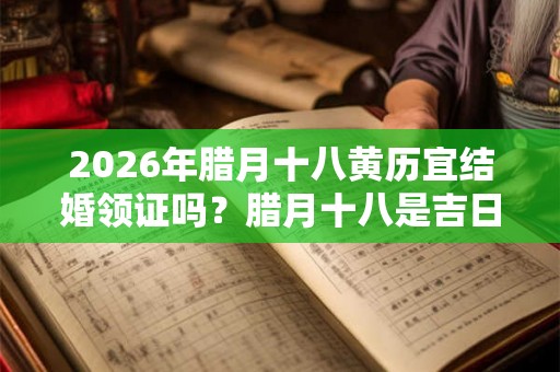 2026年腊月十八黄历宜结婚领证吗？腊月十八是吉日吗