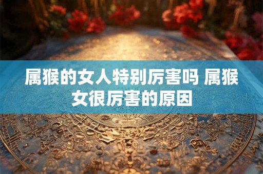 属猴的女人特别厉害吗 属猴女很厉害的原因