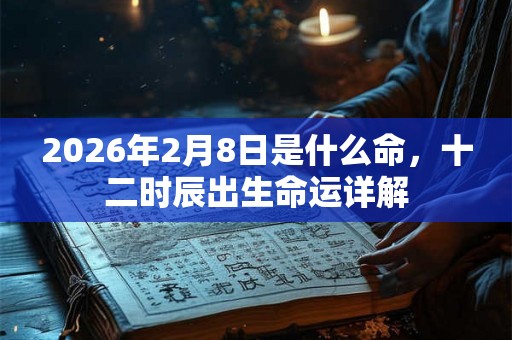 2026年2月8日是什么命，十二时辰出生命运详解