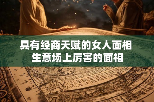 具有经商天赋的女人面相 生意场上厉害的面相