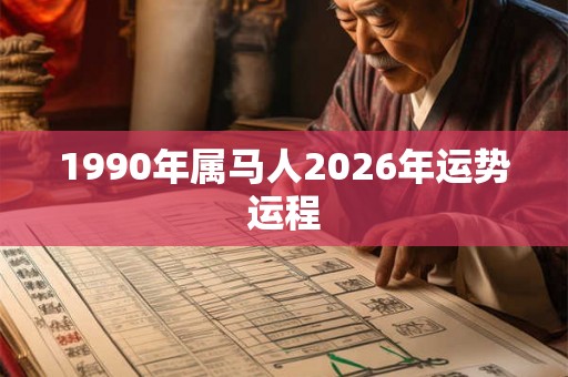 1990年属马人2026年运势运程