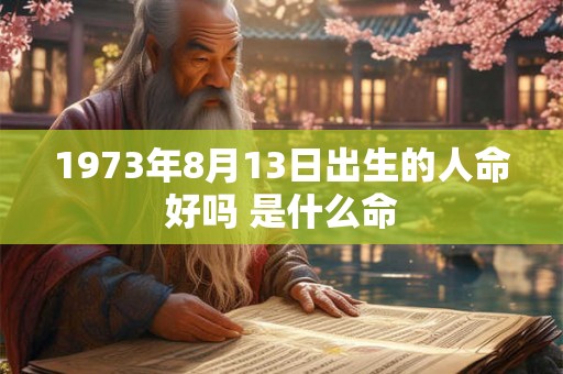 1973年8月13日出生的人命好吗 是什么命