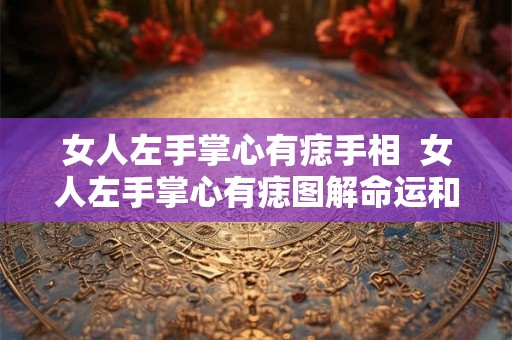 女人左手掌心有痣手相  女人左手掌心有痣图解命运和钱财