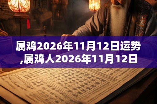 属鸡2026年11月12日运势,属鸡人2026年11月12日财运,生肖鸡2026年11月12日运势